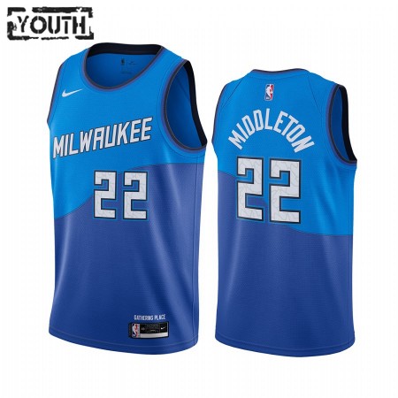 Kinder NBA Milwaukee Bucks Trikot Khris Middleton 22 2020-21 City Edition Swingman